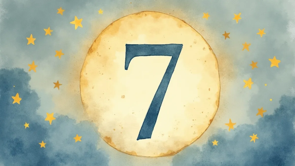 Le nombre 7 : symbole de mystère et de chance en numérologie
