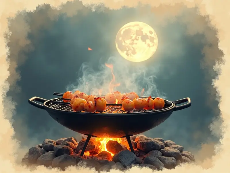 Illustration du rêve : barbecue