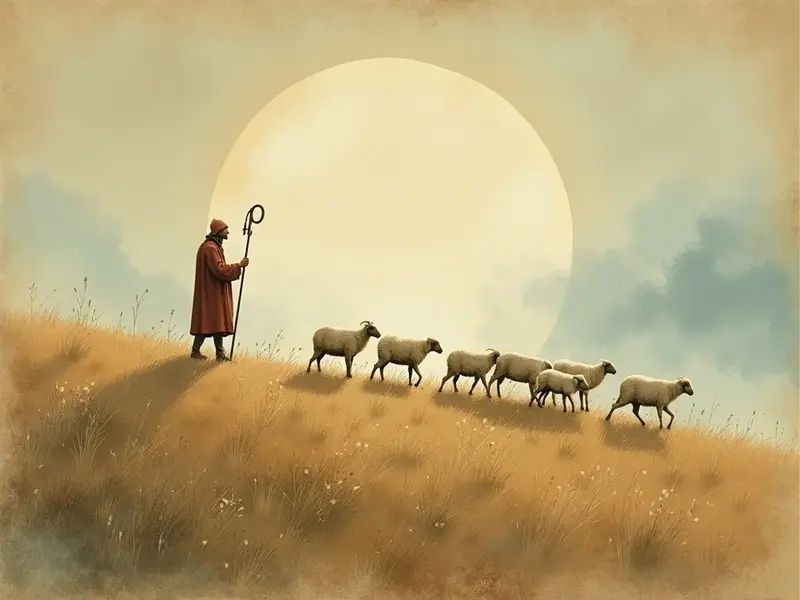 Illustration du rêve : berger