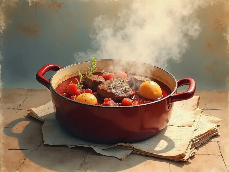 Illustration du rêve : bœuf bourguignon