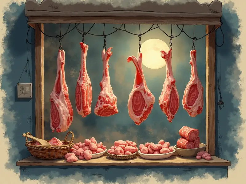Illustration du rêve : boucherie