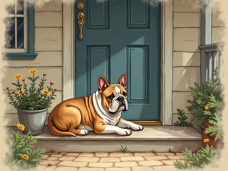 Illustration du rêve : bouledogue