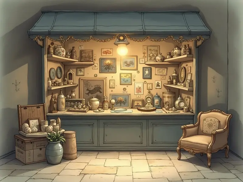 Illustration du rêve : brocante