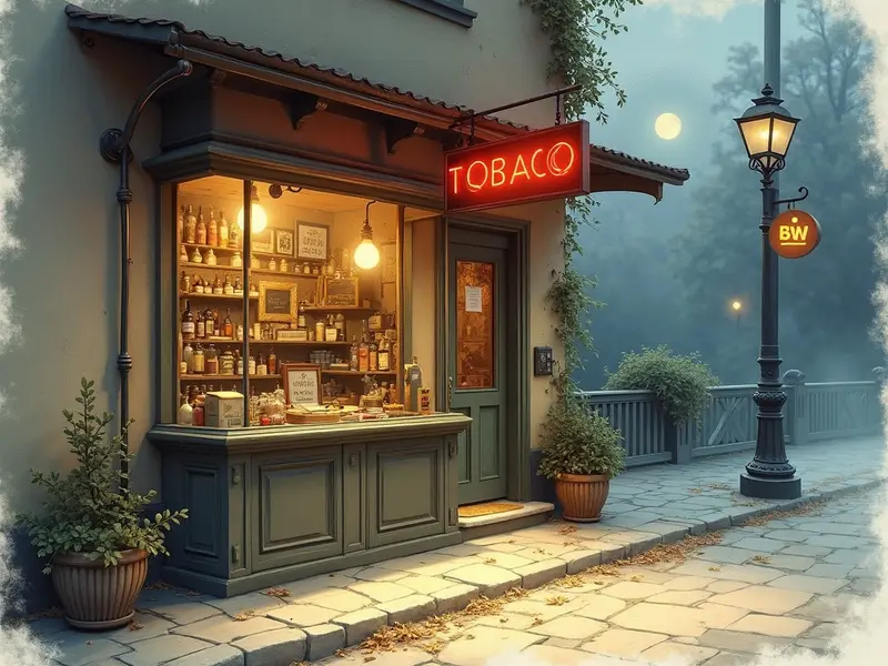 Illustration du rêve : bureau de tabac