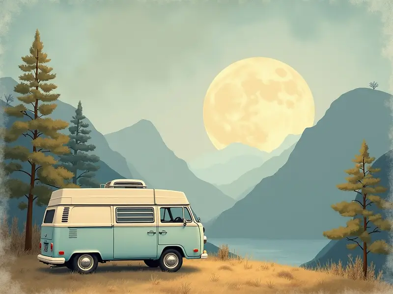 Illustration du rêve : camping-car