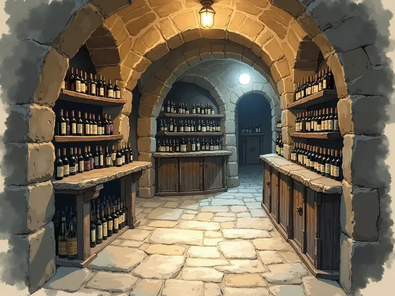 Illustration du rêve : cave à vin