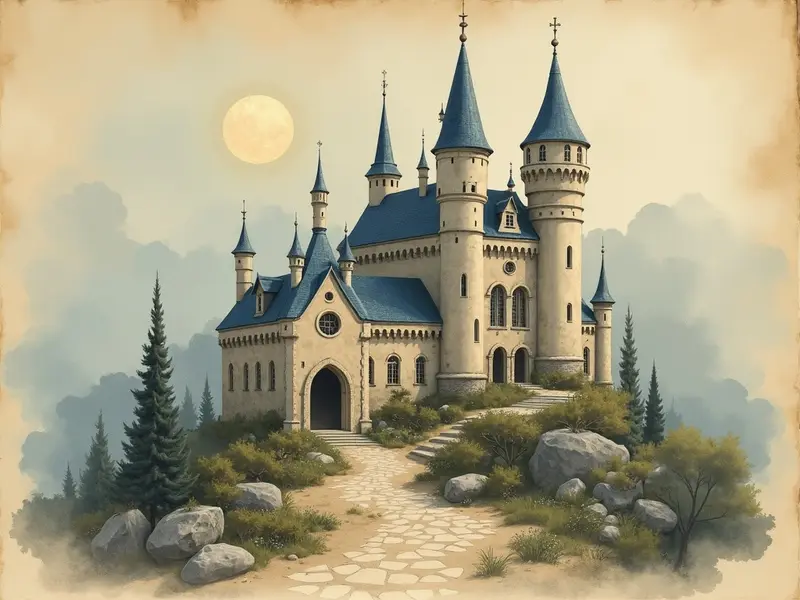 Illustration du rêve : château