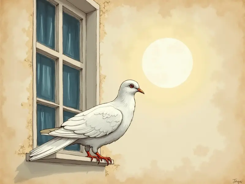 Illustration du rêve : colombe