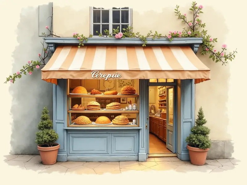 Illustration du rêve : crêperie