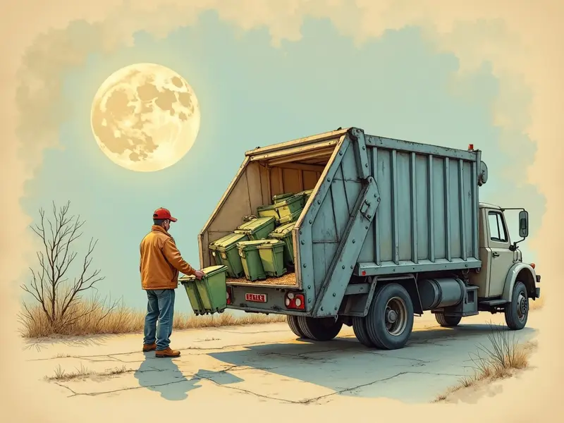 Illustration du rêve : éboueur