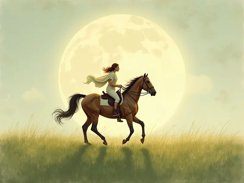 Illustration du rêve : équitation