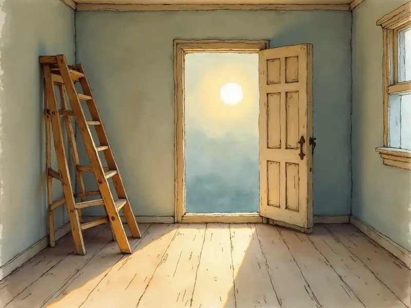 Illustration du rêve : escabeau