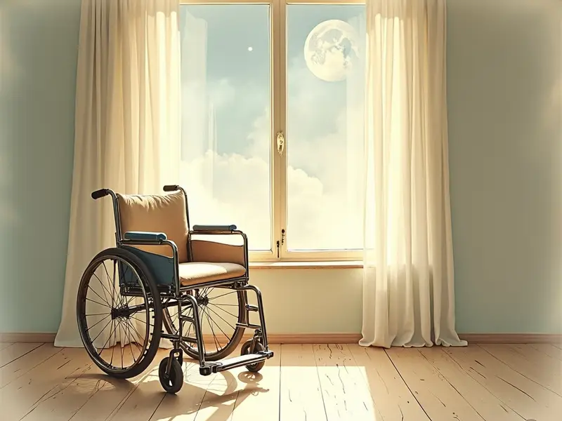 Illustration du rêve : fauteuil roulant