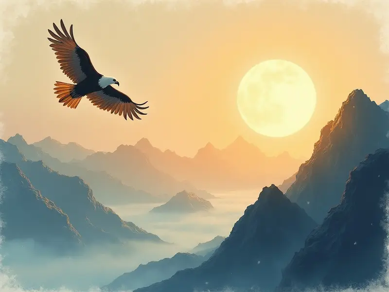 Illustration du rêve : aigle (en islam)