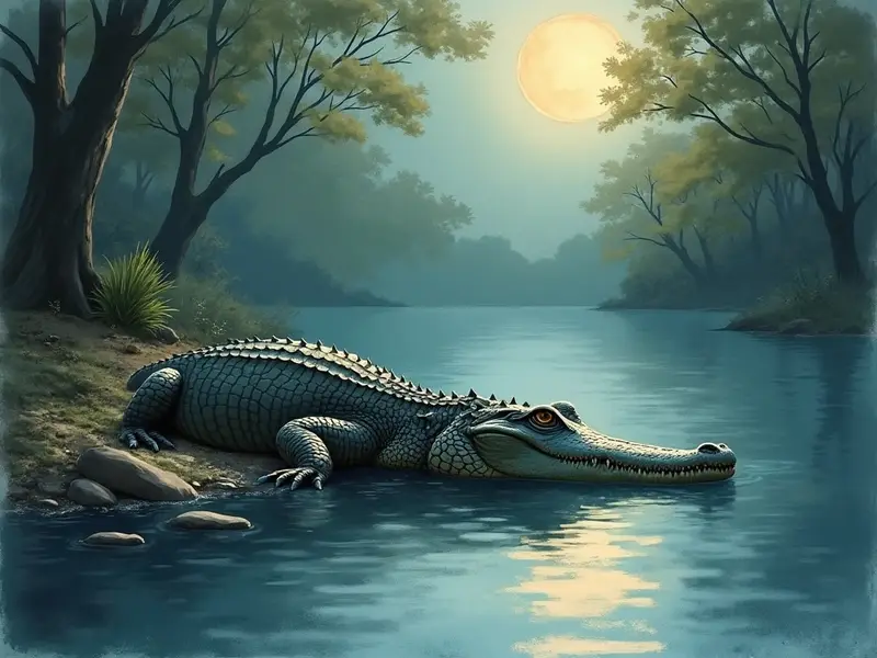 Illustration du rêve : crocodile (en islam)