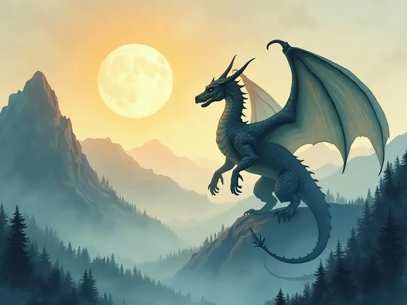 Illustration du rêve : dragon (en islam)