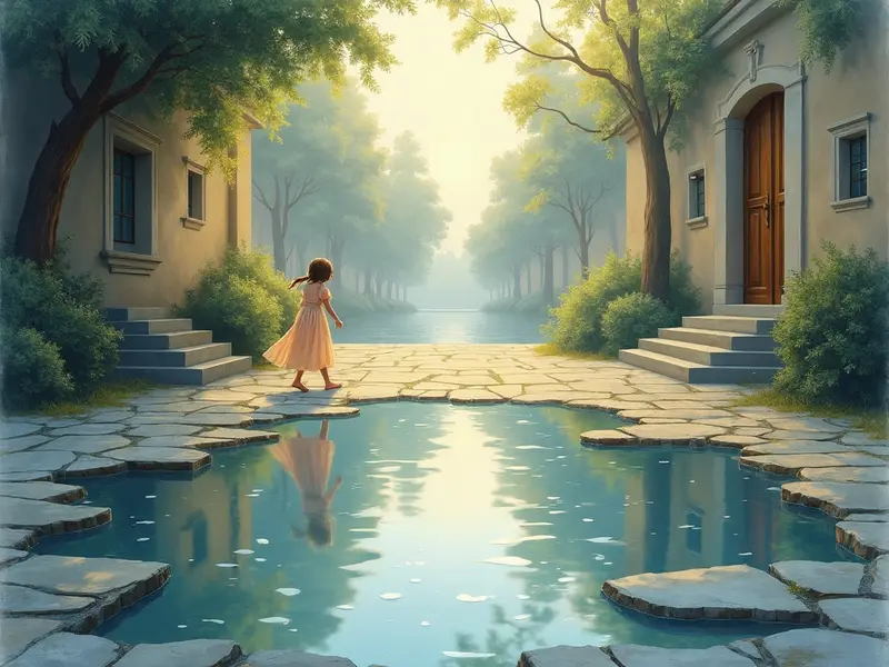 Illustration du rêve : flaque d'eau (en islam)