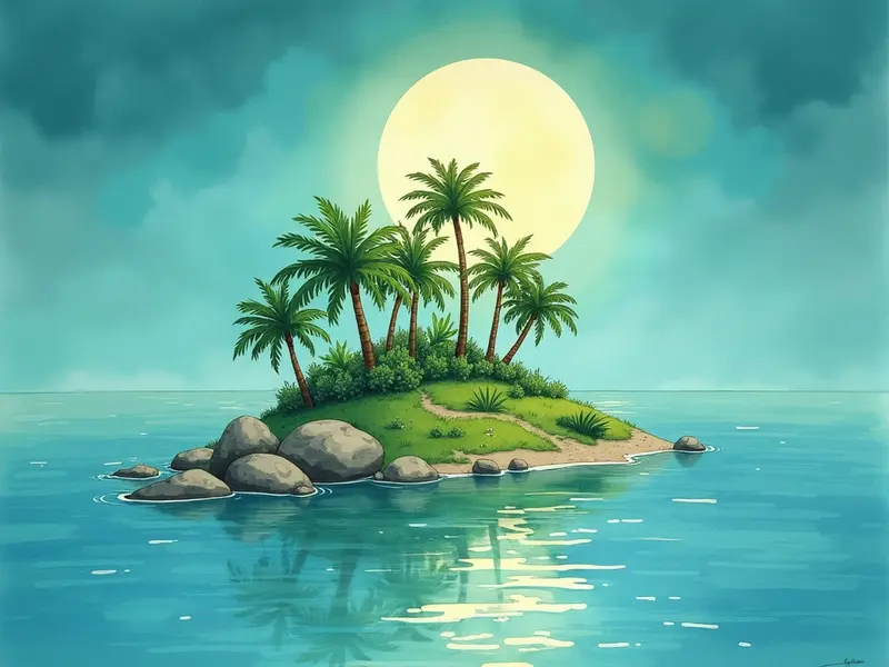 Illustration du rêve : île (en islam)