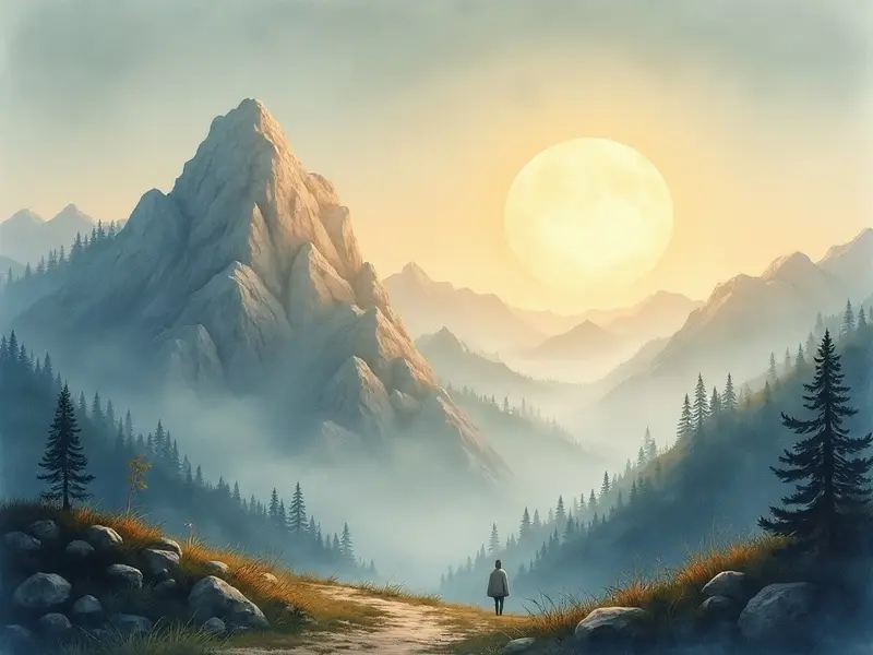 Illustration du rêve : montagne (en islam)