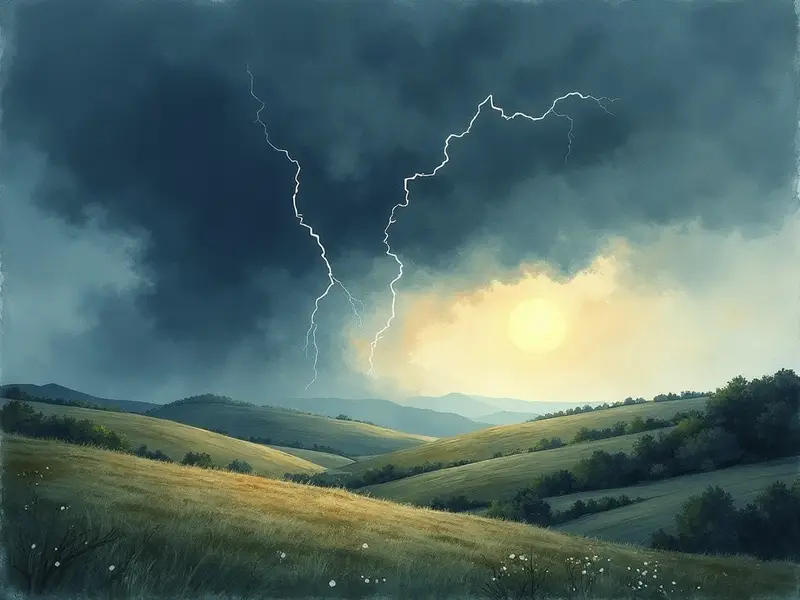 Illustration du rêve : orage (en islam)