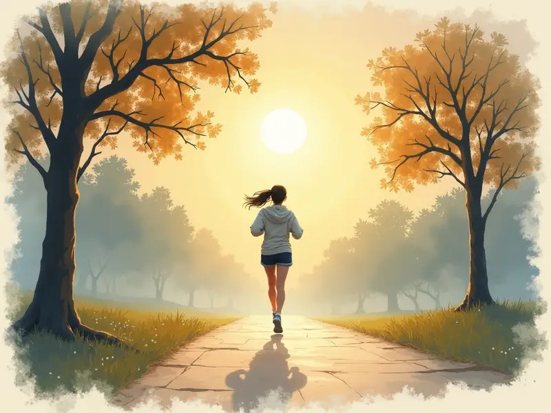 Illustration du rêve : jogging