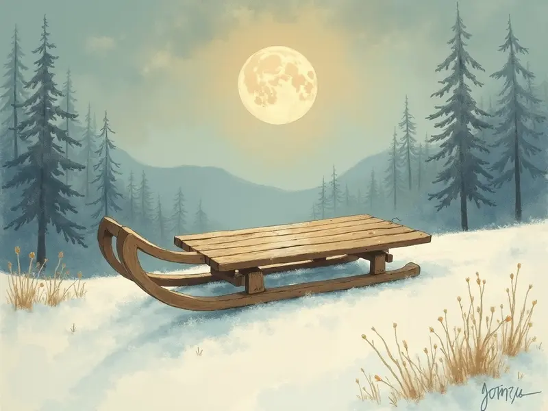 Illustration du rêve : luge