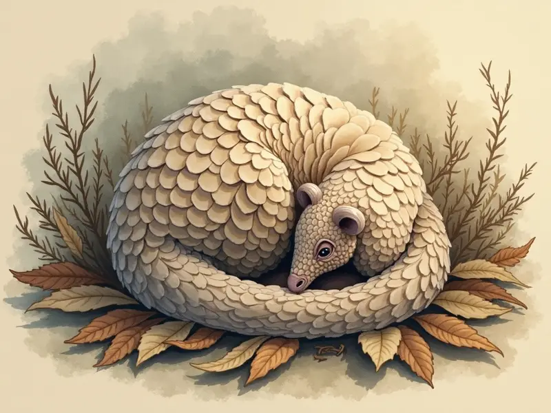 Illustration du rêve : pangolin