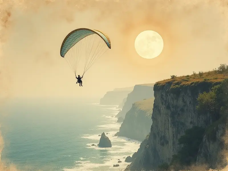 Illustration du rêve : parapente