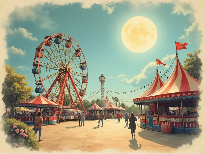 Illustration du rêve : parc d'attractions