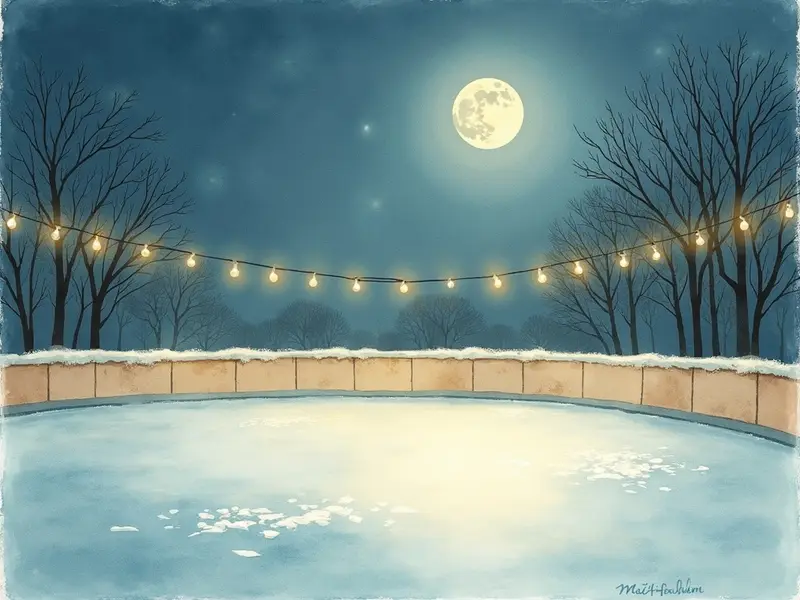 Illustration du rêve : patinoire