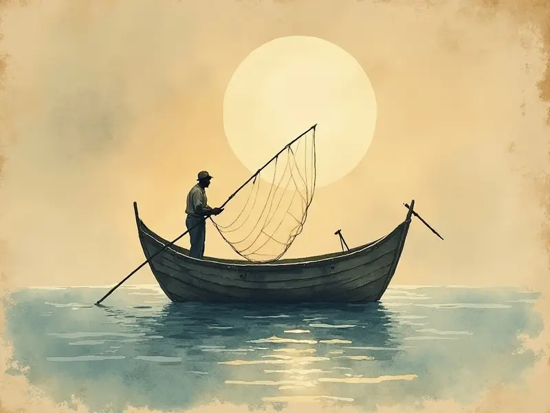 Illustration du rêve : pêcheur