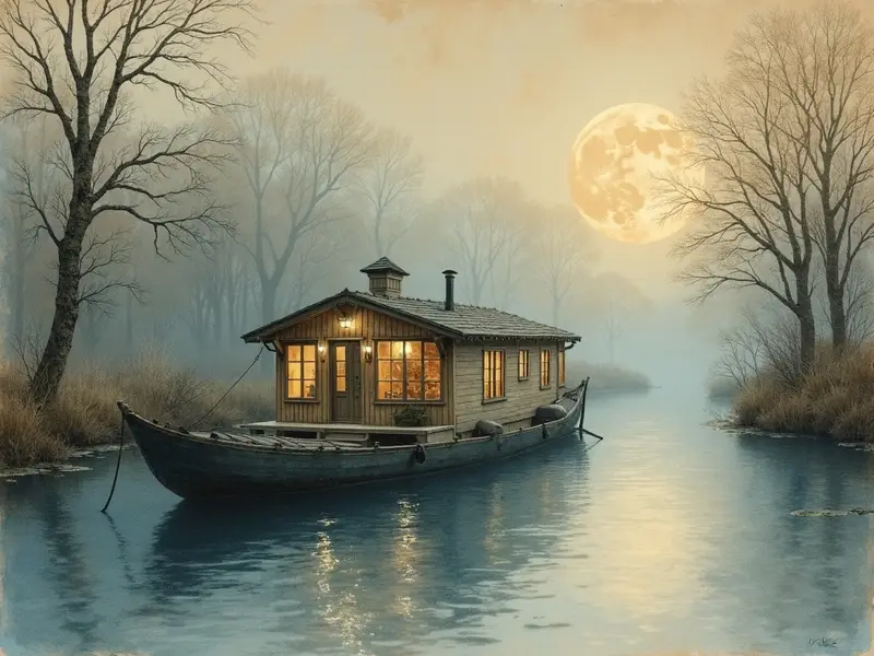 Illustration du rêve : péniche
