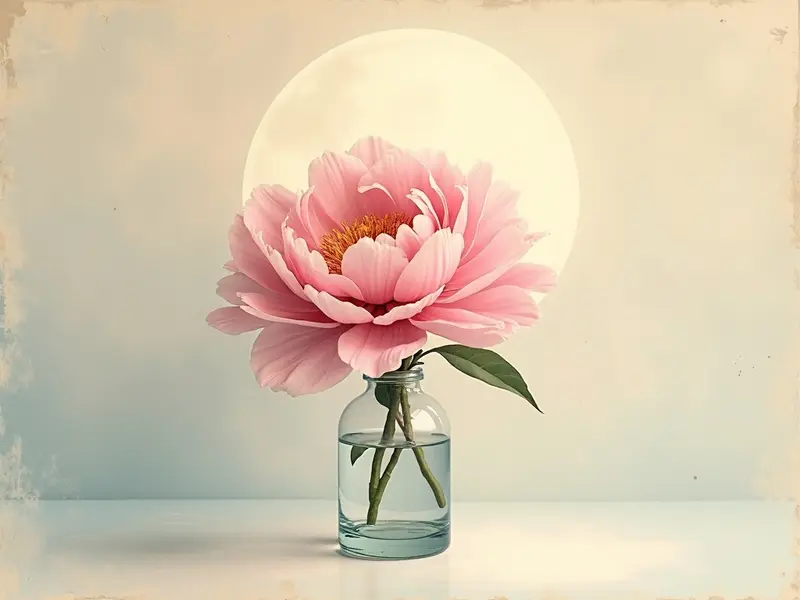 Illustration du rêve : pivoine