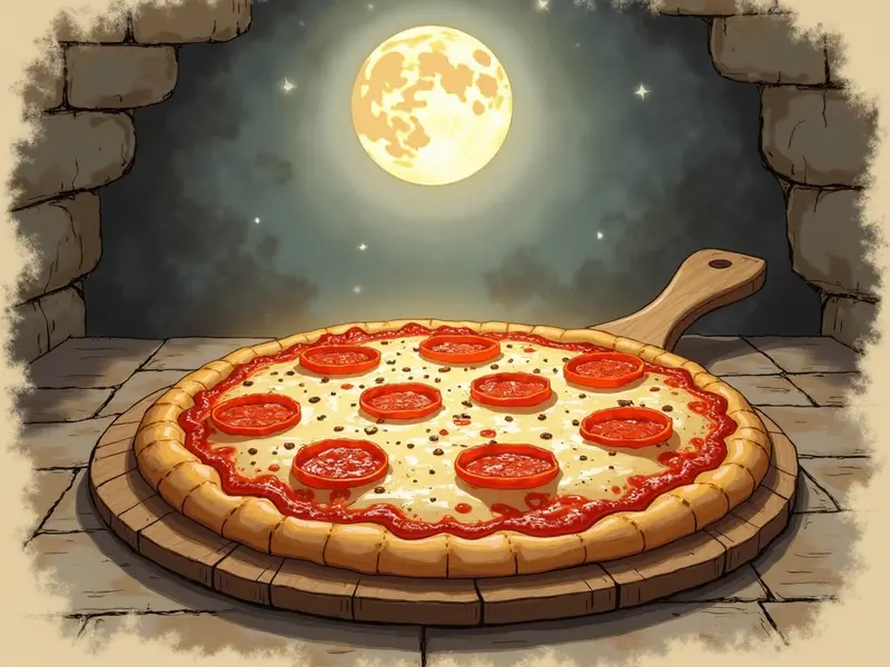 Illustration du rêve : pizza