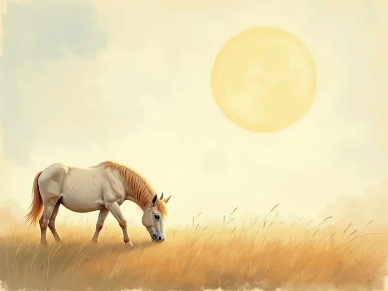 Illustration du rêve : poney
