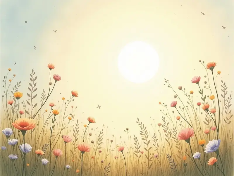 Illustration du rêve : prairie