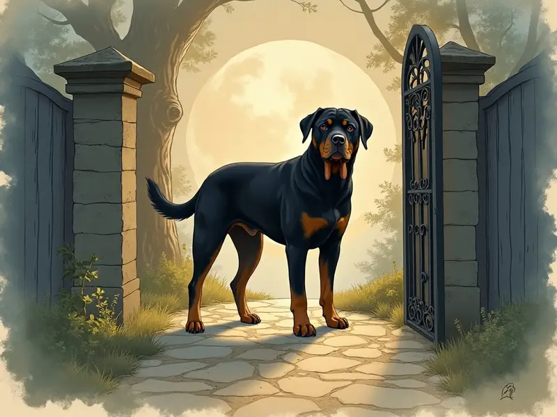 Illustration du rêve : rottweiler