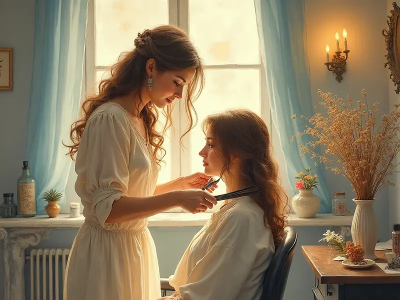 Illustration du rêve : salon de coiffure