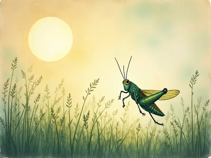 Illustration du rêve : sauterelle
