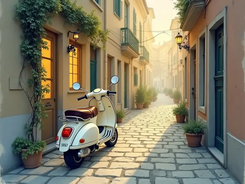 Illustration du rêve : scooter