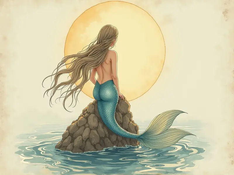 Illustration du rêve : sirène