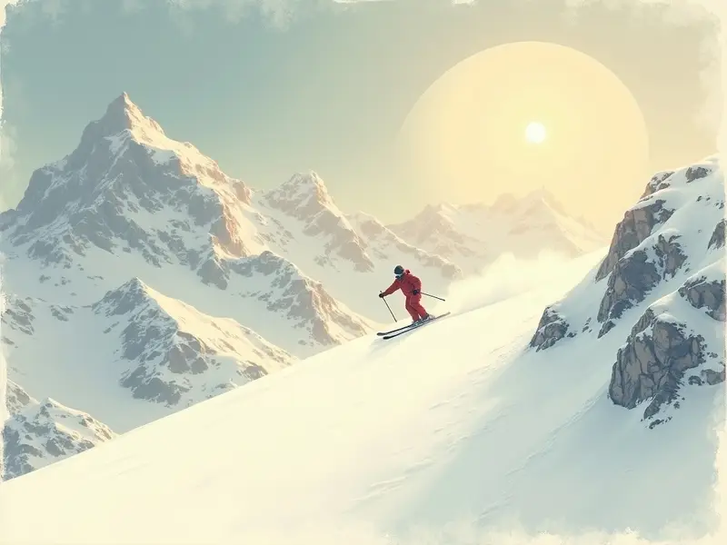 Illustration du rêve : ski