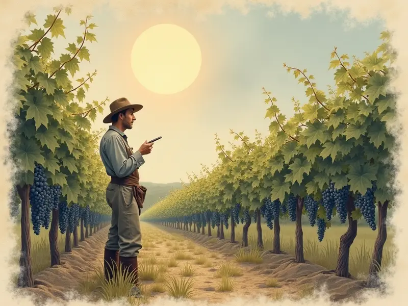 Illustration du rêve : vigneron