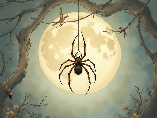 Illustration du rêve : araignée