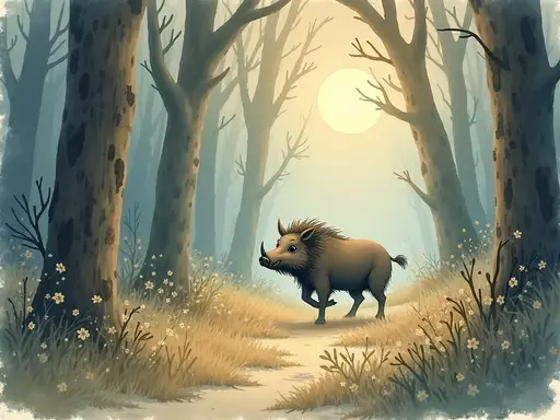 Ilustracja snu: sanglier