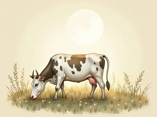Ilustracja snu: vache